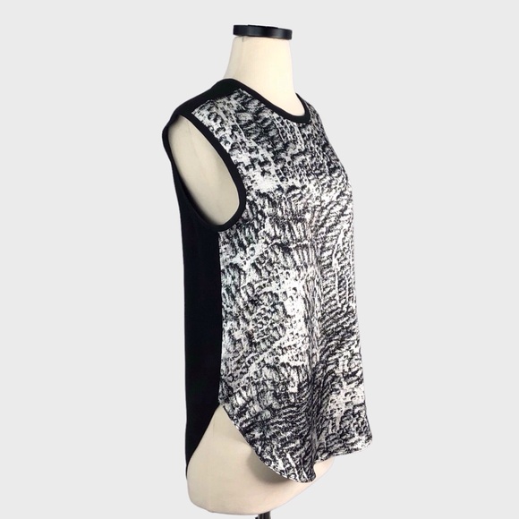 Helmut Lang Resid Print Satin Top - Picture 2 of 6